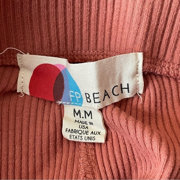 Free People Beach Saturday night ribbed knit wide leg Pants 47272 - Picture 9 of 11